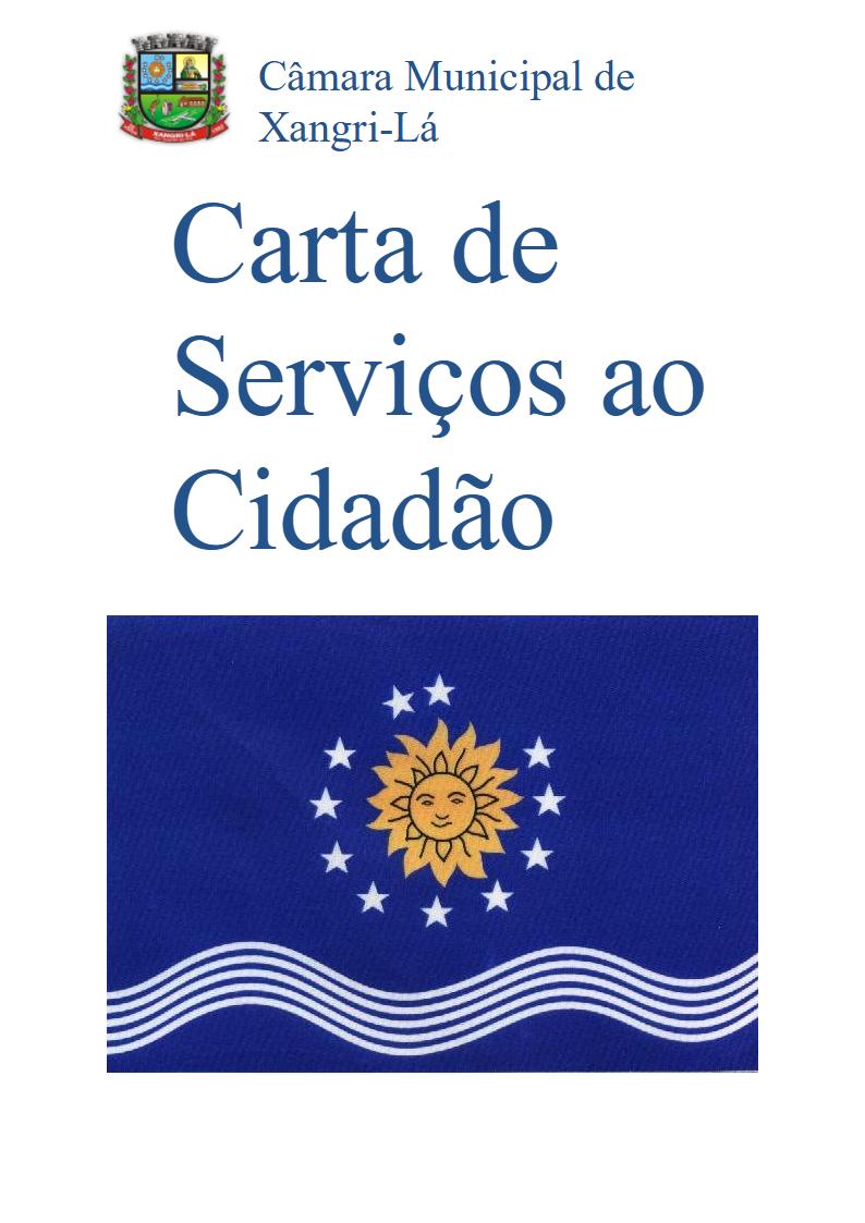 Capa da Carta de Serviços ao Cidadão - 4ª Edição - 2022.